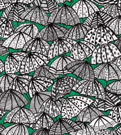 Jolly Brollies Wallpaper by Ohpopsi Jade Jolly Brollies Wallpaper by Ohpopsi Jade