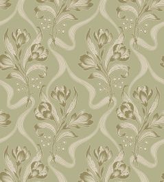 Jugendbukett Wallpaper by Borastapeter Green Jugendbukett Wallpaper by Borastapeter Green