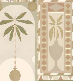 Jungle Arches Mural by Tres Tintas Beige Jungle Arches Mural by Tres Tintas Beige