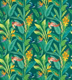 Jungle Boogie Fabric by Villa Nova Green Jungle Boogie Fabric by Villa Nova Green