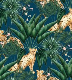 Jungle Cheetah Wallpaper by Ohpopsi Ink Jungle Cheetah Wallpaper by Ohpopsi Ink