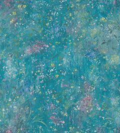 Juni Wallpaper by Sandberg Teal Juni Wallpaper by Sandberg Teal