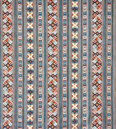 Juni Stripe Fabric by Ian Sanderson Teal Juni Stripe Fabric by Ian Sanderson Teal