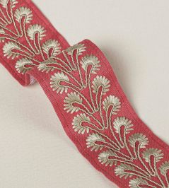 Juniper Braid Trimming by Colefax and Fowler Red Juniper Braid Trimming by Colefax and Fowler Red
