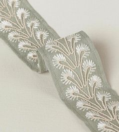 Juniper Braid Trimming by Colefax and Fowler Silver Juniper Braid Trimming by Colefax and Fowler Silver