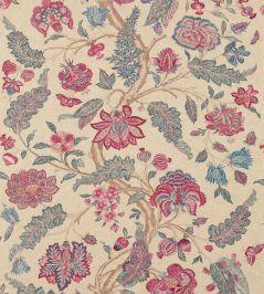 Kalamkari Fabric by Zoffany Indigo / Red Kalamkari Fabric by Zoffany Indigo / Red