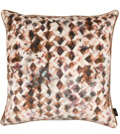 Kaleido Cushion 55 x 55cm by Black Edition Rosewood Kaleido Cushion 55 x 55cm by Black Edition Rosewood