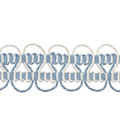 Kaleidoscope 2.55" Crete Trimming by Samuel & Sons Porcelain Blue Kaleidoscope 2.55" Crete Trimming by Samuel & Sons Porcelain Blue