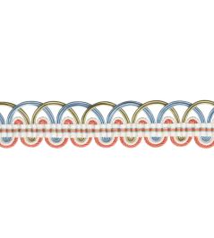 Kaleidoscope Braid Trimming by Samuel & Sons Lupine Kaleidoscope Braid Trimming by Samuel & Sons Lupine