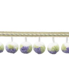 Kaleidoscope Pom Pom Fringe Trimming by Samuel & Sons Angelica Kaleidoscope Pom Pom Fringe Trimming by Samuel & Sons Angelica