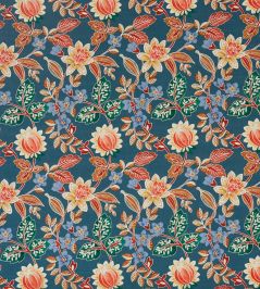 Kamala Fabric by Prestigious Textiles Indigo Kamala Fabric by Prestigious Textiles Indigo