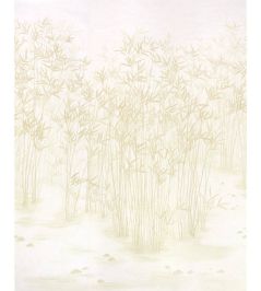 Kanji Panel Set Mural by Schumacher Natural Kanji Panel Set Mural by Schumacher Natural