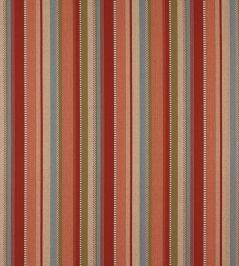 Kansa Stripe Fabric by Jane Churchill Red Kansa Stripe Fabric by Jane Churchill Red