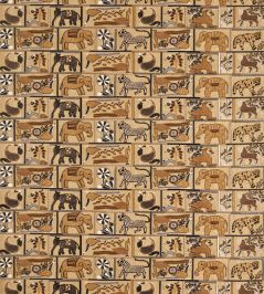 Kantha Fabric by Harlequin Ochre/Charcoal Kantha Fabric by Harlequin Ochre/Charcoal