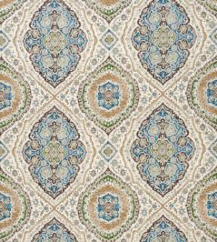 Karabali Fabric by Nina Campbell Blue/Green Karabali Fabric by Nina Campbell Blue/Green