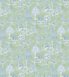 Karuna Fabric by Osborne & Little Apple/Denim Karuna Fabric by Osborne & Little Apple/Denim