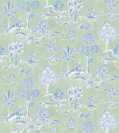 Karuna Wallpaper by Osborne & Little Apple/Denim Karuna Wallpaper by Osborne & Little Apple/Denim