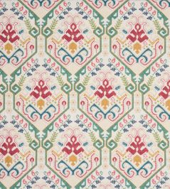 Kashmar Fabric by Jane Churchill Green/Pink Kashmar Fabric by Jane Churchill Green/Pink