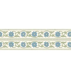 Kashmir Border Wallpaper by DADO French Blue Kashmir Border Wallpaper by DADO French Blue