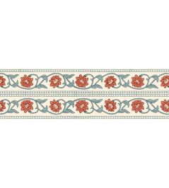 Kashmir Border Wallpaper by DADO Red Kashmir Border Wallpaper by DADO Red