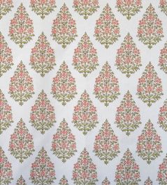 Kashmir Fabric by Titley and Marr Green & Rose Kashmir Fabric by Titley and Marr Green & Rose