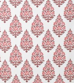 Kashmir Fabric by Titley and Marr Scarlet & Coral Kashmir Fabric by Titley and Marr Scarlet & Coral