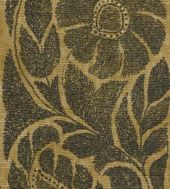 Kashmiri Fabric by Lewis & Wood Black Sand Kashmiri Fabric by Lewis & Wood Black Sand