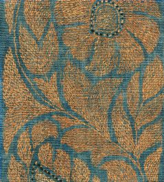 Kashmiri Fabric by Lewis & Wood Copper Blue Kashmiri Fabric by Lewis & Wood Copper Blue