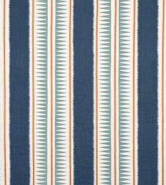 Kasper Fabric by Jane Churchill Indigo/Teal Kasper Fabric by Jane Churchill Indigo/Teal