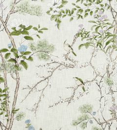 Katsura Fabric by Thibaut Cream and Lavender Katsura Fabric by Thibaut Cream and Lavender