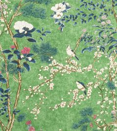 Katsura Fabric by Thibaut Emerald Katsura Fabric by Thibaut Emerald