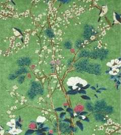 Katsura Wallpaper by Thibaut Emerald Katsura Wallpaper by Thibaut Emerald