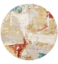 Kavita Round Rug by Surya Rust-2305 Kavita Round Rug by Surya Rust-2305