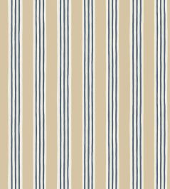 Kemble Stripe Wallpaper by Josephine Munsey Chute Blue, Shell and Cliffwell Stone Kemble Stripe Wallpaper by Josephine Munsey Chute Blue, Shell and Cliffwell Stone