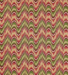 Kempshott Fabric by Zoffany Crimson/Evergreen Kempshott Fabric by Zoffany Crimson/Evergreen