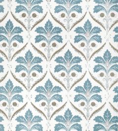 Kendall Damask Embroidery Fabric by Thibaut Mineral Kendall Damask Embroidery Fabric by Thibaut Mineral
