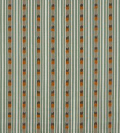 Kendra Stripe Fabric by Jane Churchill Aqua/Copper Kendra Stripe Fabric by Jane Churchill Aqua/Copper