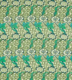 Kennet Fabric by Morris & Co Olive/Turquoise Kennet Fabric by Morris & Co Olive/Turquoise