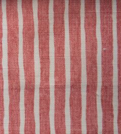 Kerala Stripe Fabric by Titley and Marr Coral Kerala Stripe Fabric by Titley and Marr Coral