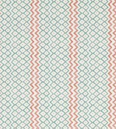 Khes Wallpaper by Sanderson Udaipur Blue/Aleppo Pepper Khes Wallpaper by Sanderson Udaipur Blue/Aleppo Pepper