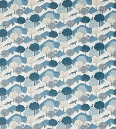 Kielder Fabric by Clarke & Clarke Midnight Kielder Fabric by Clarke & Clarke Midnight