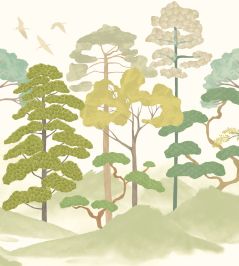 Kigi Wallpaper by Ohpopsi Olivine Kigi Wallpaper by Ohpopsi Olivine