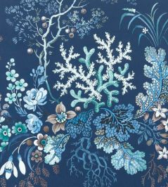 Kilburn's Coral Wallpaper by 1838 Wallcoverings Ocean Blue Kilburn's Coral Wallpaper by 1838 Wallcoverings Ocean Blue