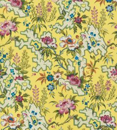 Kilburns Maze Wallpaper by 1838 Wallcoverings Yellow Kilburns Maze Wallpaper by 1838 Wallcoverings Yellow