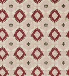Kilim Fabric by Barneby Gates Red/Pink Kilim Fabric by Barneby Gates Red/Pink