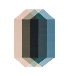 Diamond Rug by GAN Nude-Petrol Diamond Rug by GAN Nude-Petrol