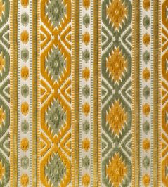 Kilim Fabric by Marvic Honey/Celadon Kilim Fabric by Marvic Honey/Celadon