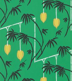 Kimiko Wallpaper by Harlequin Bottle Green / Chartreuse Kimiko Wallpaper by Harlequin Bottle Green / Chartreuse
