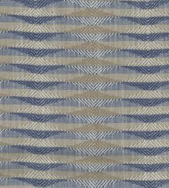 Kingham Fabric by Nina Campbell Blue/Taupe Kingham Fabric by Nina Campbell Blue/Taupe