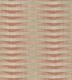 Kingham Fabric by Nina Campbell Coral/Beige Kingham Fabric by Nina Campbell Coral/Beige